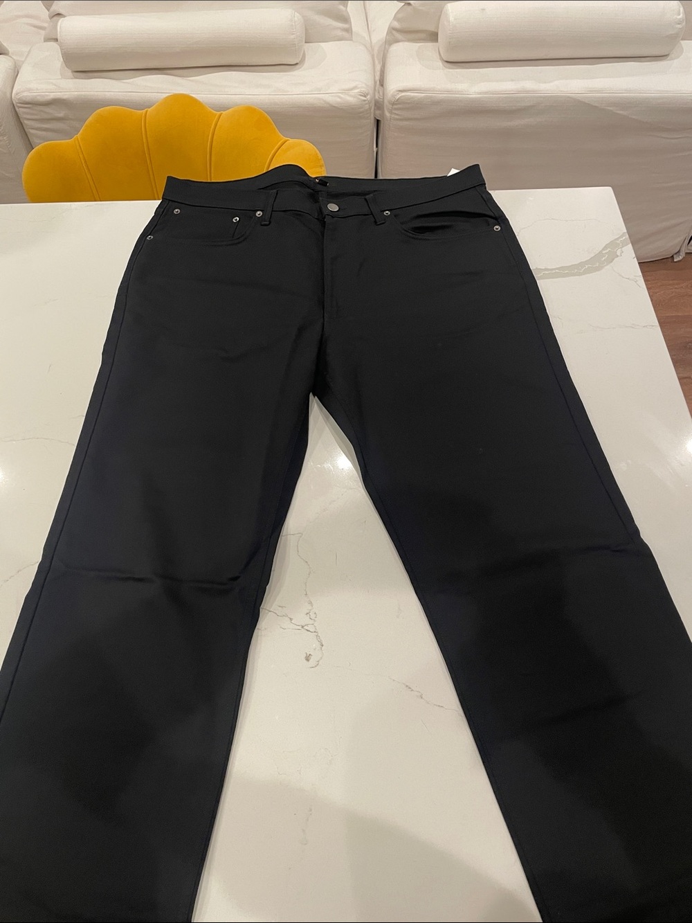 Quince Men's Black Straight Jeans